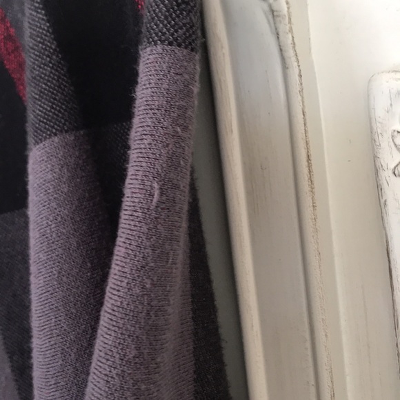 Olivia & Grace black grey red plaid flip skirt L Valentines Day - Picture 8 of 9